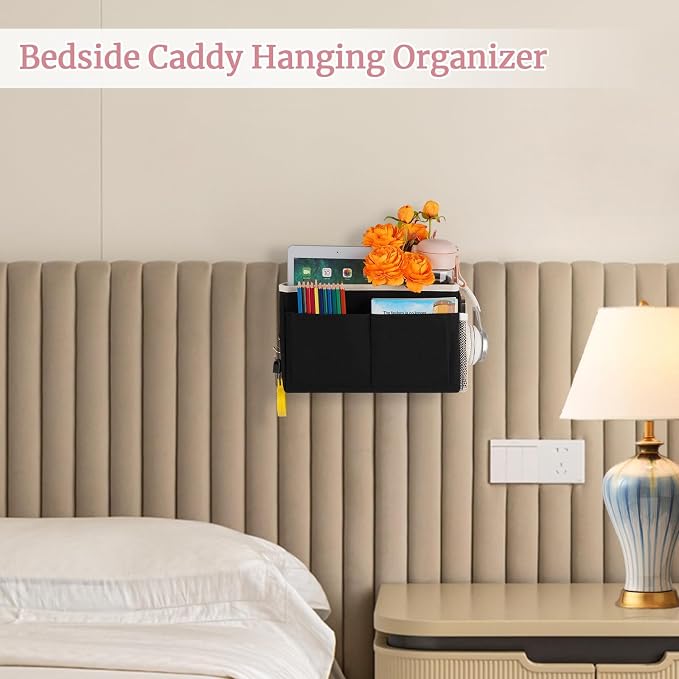 Bedside Caddy Organizer, Hanging Storage Bag - Image 4