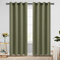 COSVIYA Grommet Room Darkening Sage Curtains 84 inch Long by COSVIYA