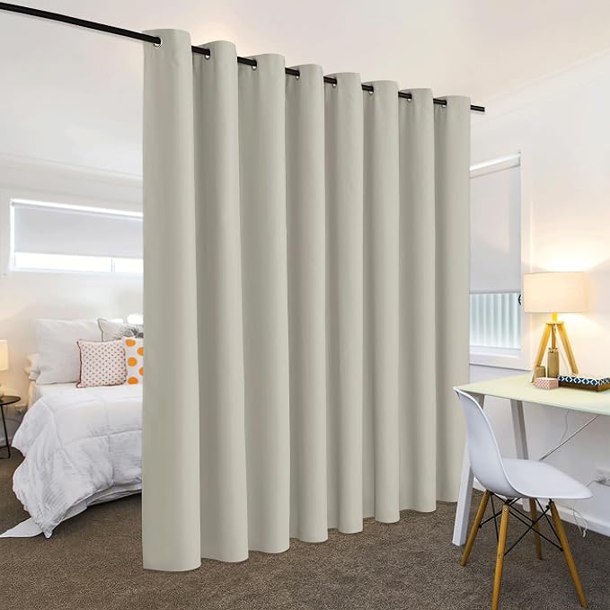 RYB HOME Blackout Office Room Divider, Energy Efficient Furniture Protected | - Image 3