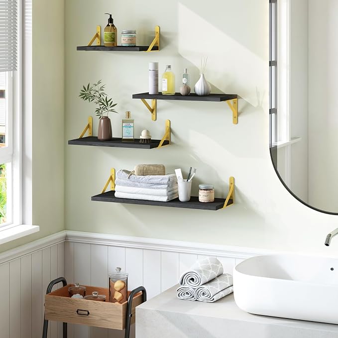 YGEOMER 4 Different Sizes Floating Shelves - Image 7