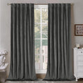 BGment Grey Velvet Blackout Curtains by BGment