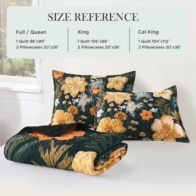 Quilt King Size, Reversible Polyester Coverlet Set - Image 5