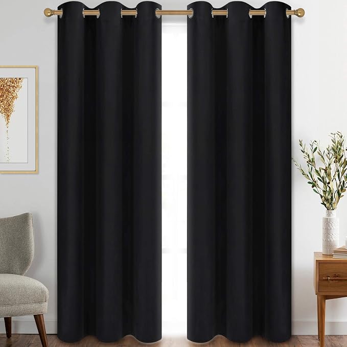 Diraysid Blackout Curtains for Bedroom Grommet Thermal Insulated Room Darkening by Diraysid%2C+refresh+your+life