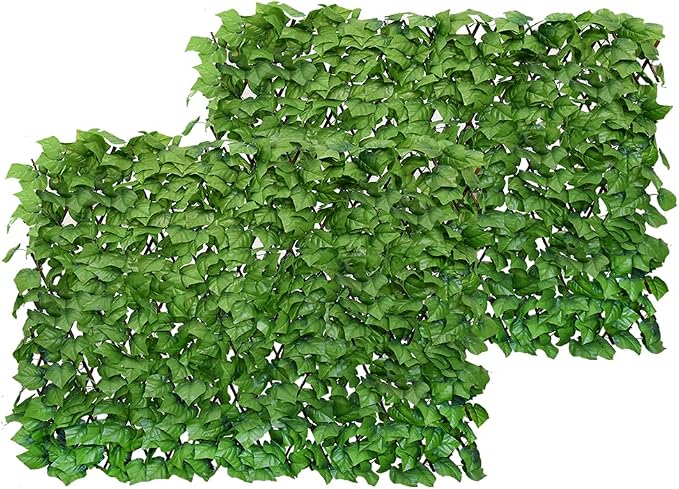 Expandable Faux Ivy Fence Privacy Screen by Unknown