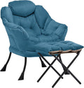 Lazy Chair with Ottoman, Comfy Reading Chair, Lounge Chair by Aunekiv