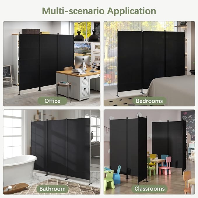 2PCS Room Divider Panel 6ft Privacy Screen - Image 7