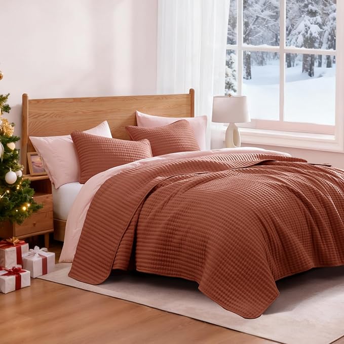Queen Quilt-Lightweight Bedspreads Queen Size Quilt Bedding Set | Soft Coverlet - Image 2