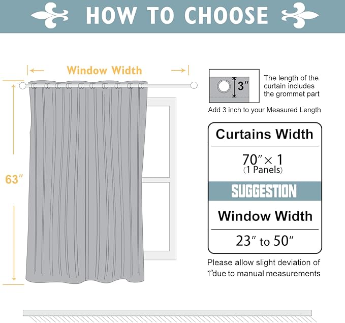 ChrisDowa Blackout Curtain 70 Inch Wide - Image 5