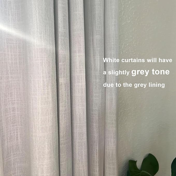 Vision Home White Pinch Pleated Full Blackout Curtains 60 inch Wide Thermal - Image 3