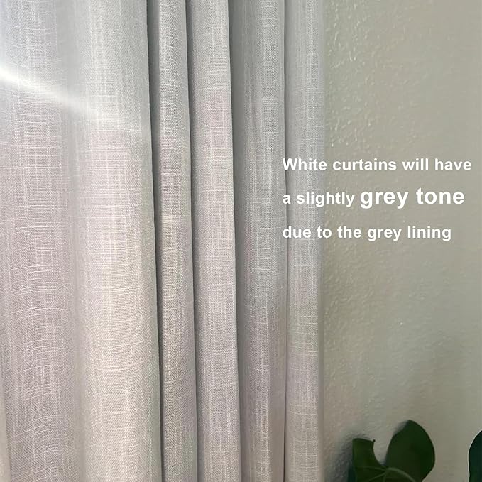 Vision Home White Pinch Pleated Full Blackout Curtains Thermal Insulated Window - Image 3