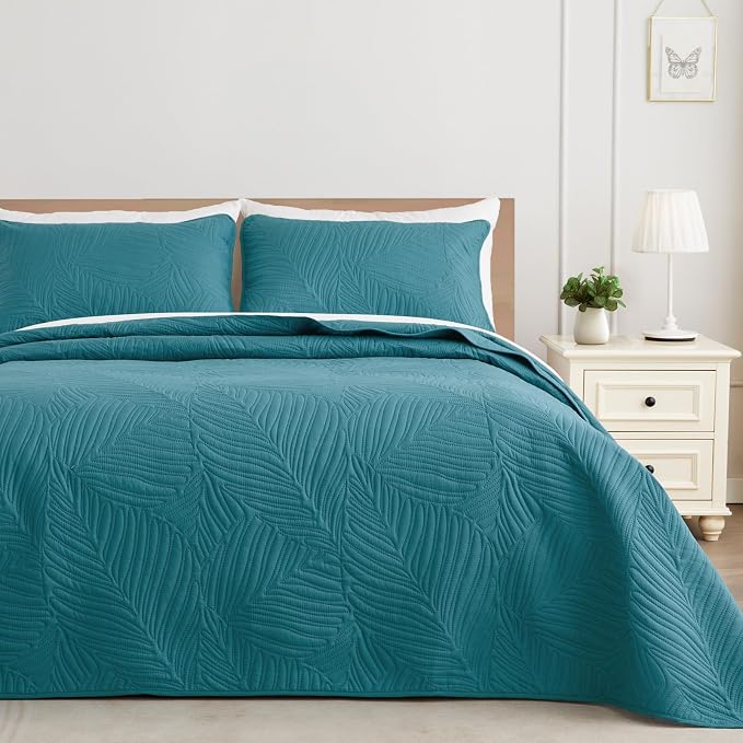 Exclusivo Mezcla 3-Piece Queen Quilt Bedding Set, Soft Microfiber Bedspread | by ExclusivoMezcla