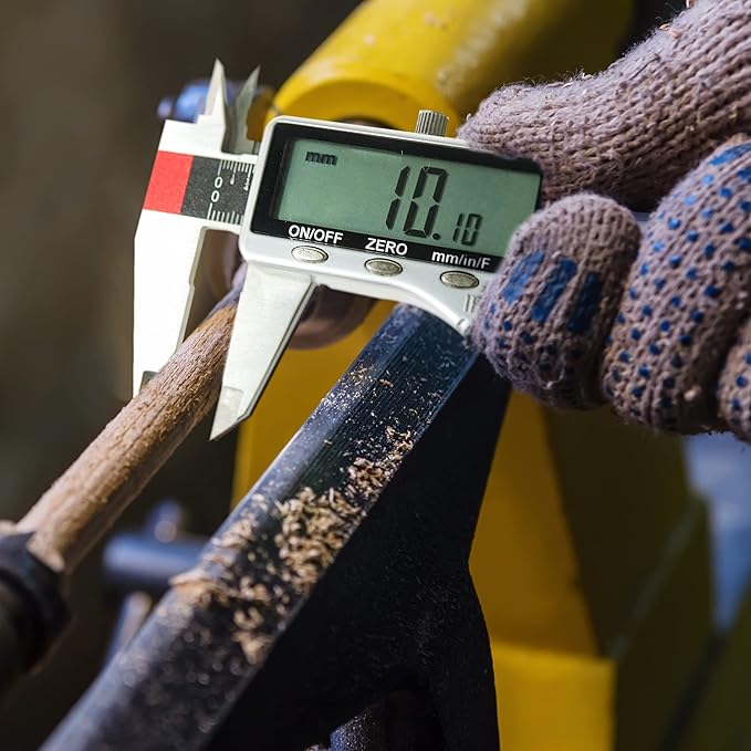 Digital Caliper Measuring Tool 6 inch with Extra Large LCD Screen DCXD6-SS-54, Vernier Caliper Digital Micrometer IP54, Measures Inch Metric Fraction by S&F STEAD & FAST