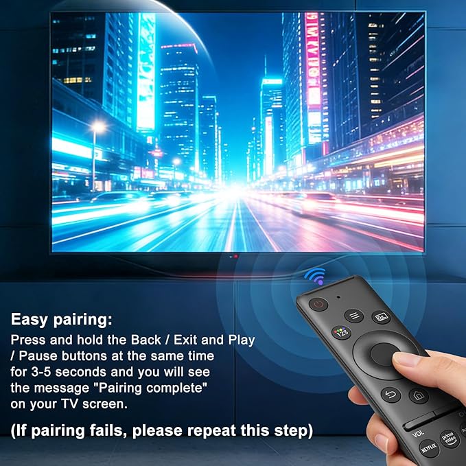 Universal Remote for Samsung TV Remote, Replacement Compatible with All Samsung Smart TV LED QLED UHD LCD HDTV Frame Curved Smart TV