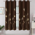 Brown Blackout Curtains 63 Inches Long by ESTELARTEXTILER
