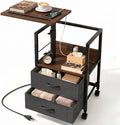 Faesun Swivel Lift Top Nightstand by Faesun