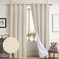 Diraysid 100% Blackout Curtains Light Beige Linen Curtains by Diraysid%2C+refresh+your+life