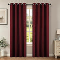 Joydeco Blackout Curtains for Bedroom 84 Inch Drapes 2 Panels Burgundy | by JOYDECO