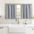 RYB HOME Cafe Blackout Curtains 24 inch Length by RYBHOME