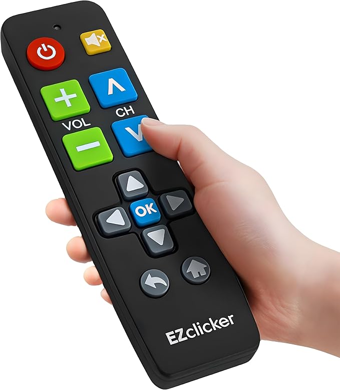 Samsung Replacement TV Remote Compatible with Samsung TV's ONLY (Black) Big Button TV Remote Control, Simplified and Easy to Use (2xAAA Batteries not Included)
