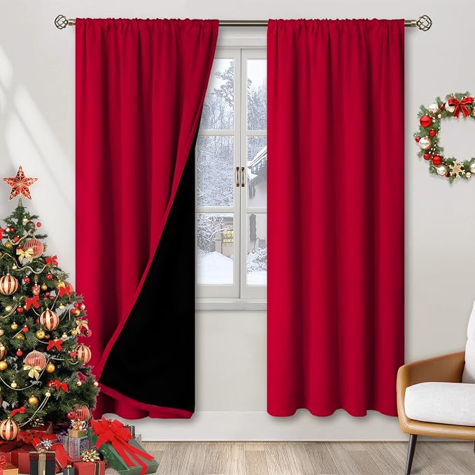 BGment Christmas 100% Blackout Curtains by BGment