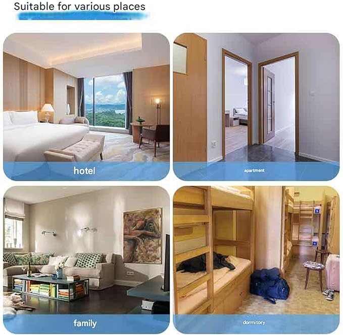 Wireless Door and Window Safety Sensors, Touch Vibration Detection, 120 Alarm Sound, Three Alarm Modes for Burglar Alarm System at Home