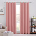 HOMEIDEAS Coral Blackout Curtains by HOMEIDEAS