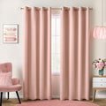 KOUFALL Blush Pink Curtains Blackout, Nursery Curtain by KOUFALL