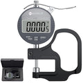 Neoteck Digital Thickness Gauge 0.5inch/12.7mm,0.0005inch/0.01mm LCD Display with Inch/MM Conversion One-Hand Quick Press Thickness Measuring Tool for Leather Paper Fabric Film etc.-Silver-Grey