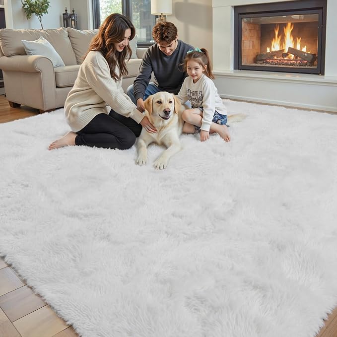 8x10 Area Rugs for Living Room, Fuzzy Plush Carpet for Bedroom Dorm Playroom - Image 4