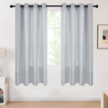 Deconovo Light Grey Linen Curtains by Unknown