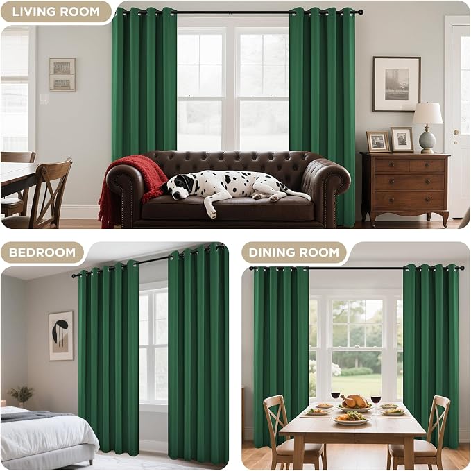 Joydeco Blackout Curtains 63 Inchs Long 42 Wide Black Out Curtains 2 Panels - Image 6