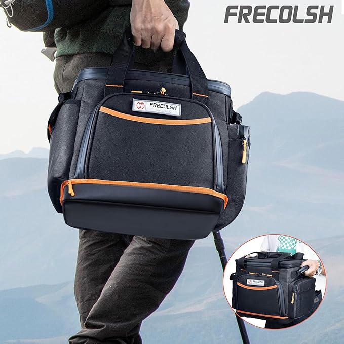 FRECOLSH Travel Carrying Case Compatible with Jackery Explorer 1500, Portable Power Station Storage Case with Water- proof Bottom and Pocket for Jackery Accessories Solar Generator, Storage Bag Only