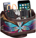 360° Rotatable Remote Control Holder, PU Leather TV Remote Caddy by PUSU