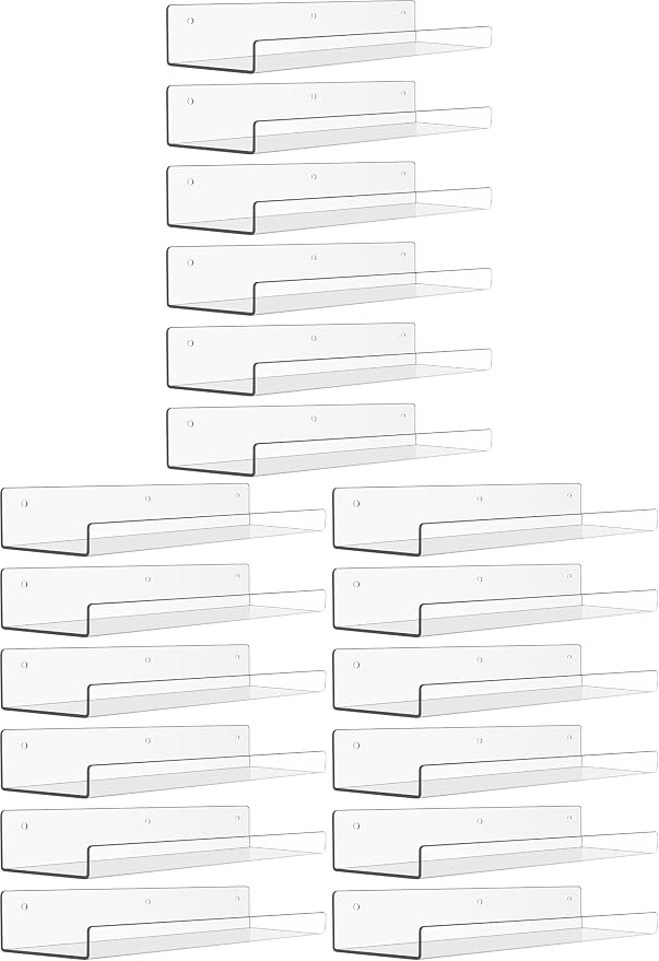upsimples 18 Pack Acrylic Shelves by upsimples