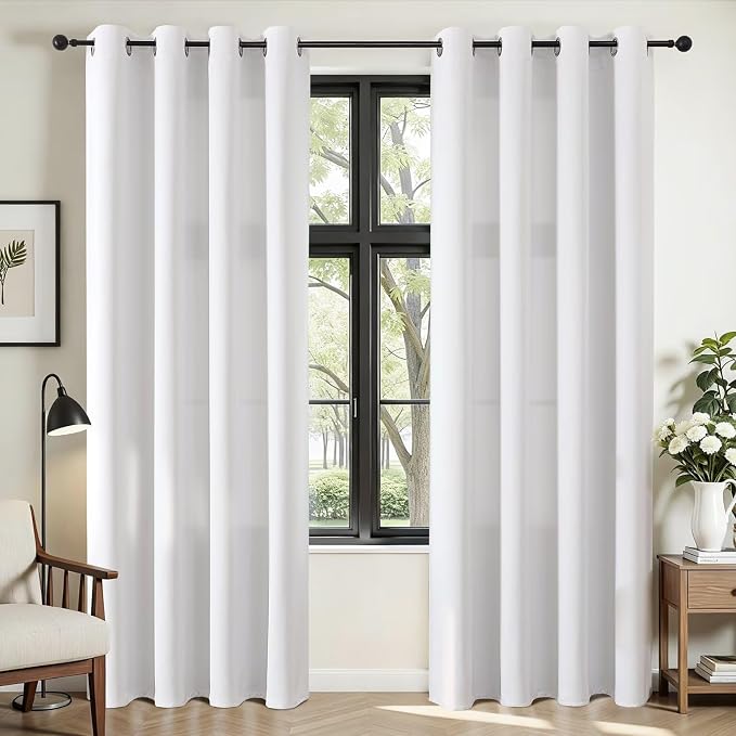 Joydeco Curtains 108 Inches Long 2 Panels Set, Thermal Insulated Long Curtains& by JOYDECO