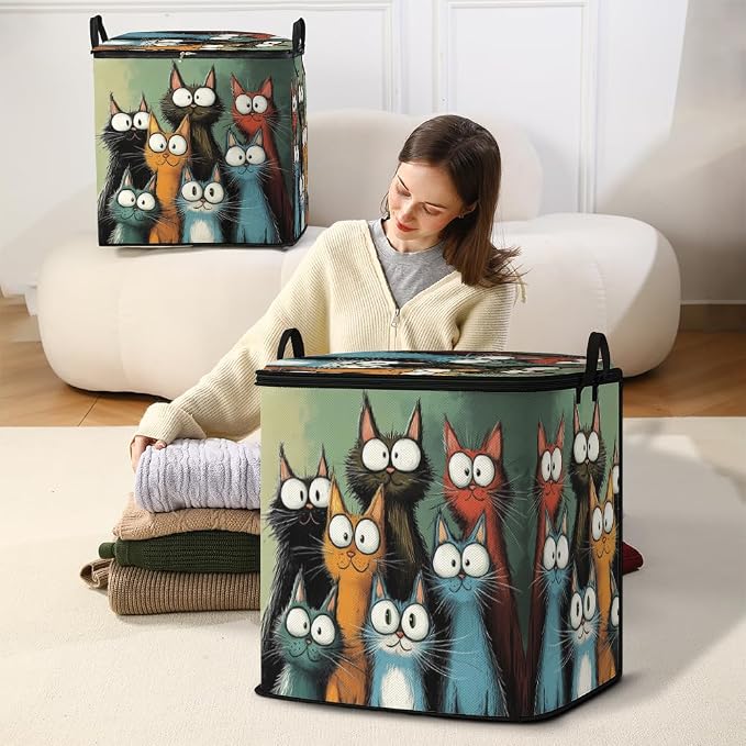2pcs blanket storage bag for under bed, closet organizers 95L | clothing - Image 5