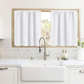 RYB HOME Cafe Curtains 24 inch Length, Mini RV Curtains by RYBHOME
