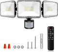 CLY 70W LED Security Lights Motion Sensor Light Outdoor, 6580LM 3 Head Motion Detection Outdoor Lights 6500K IP66 Waterproof, Dusk to Dawn, Flood Light Motion Detector for Entryway Yard Garage
