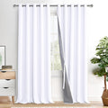 XWZO White Blackout Curtains by XWZO