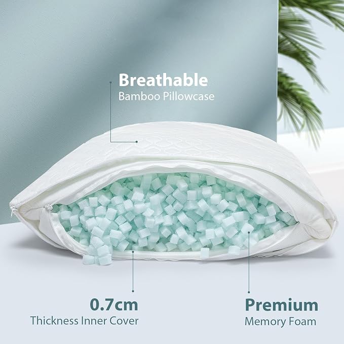 Extra Long Body Pillow Memory Foam 180x50cm – Firm King Size Body Pillows - Image 2