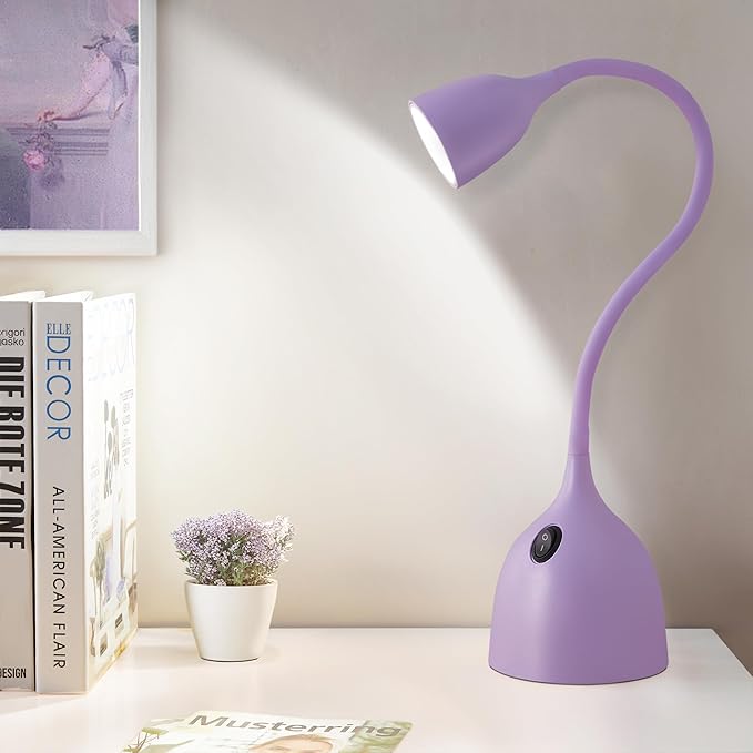 EJIAXIN Gooseneck Desk Lamp 360° LED Flexible Reading Light Small Desk Lamps by WelcometoEJIAXIN
