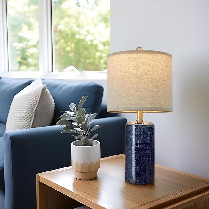 G-SAFAVA 20.25" Small Table Lamps Set of 2 Modern Ceramic Lamps - Image 9