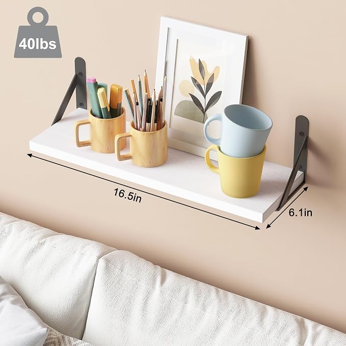 YGEOMER 16.5in Floating Shelves - Image 3