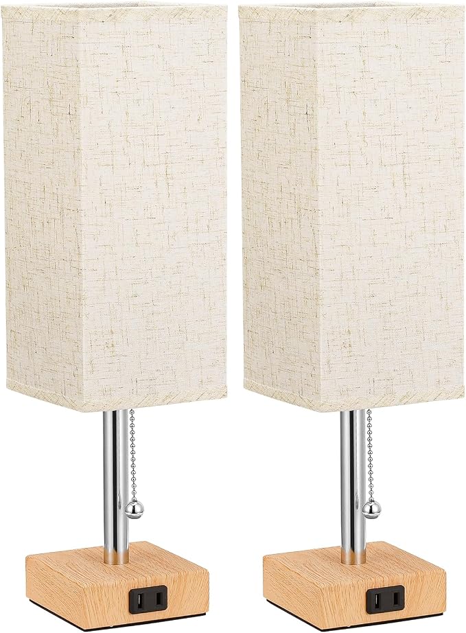Bedside Lamp for Bedroom Set of 2 - Image 8