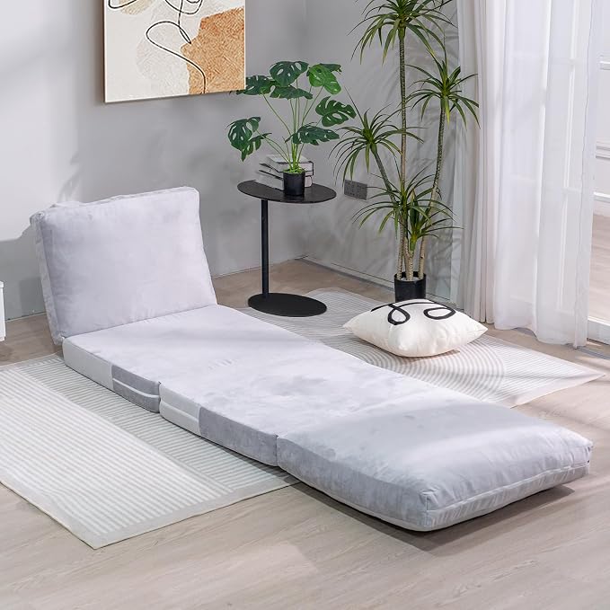 Cvortll 4-in-1 Folding Sofa Bed, Memory Foam Bean Bag Chair, Large Convertible - Image 9