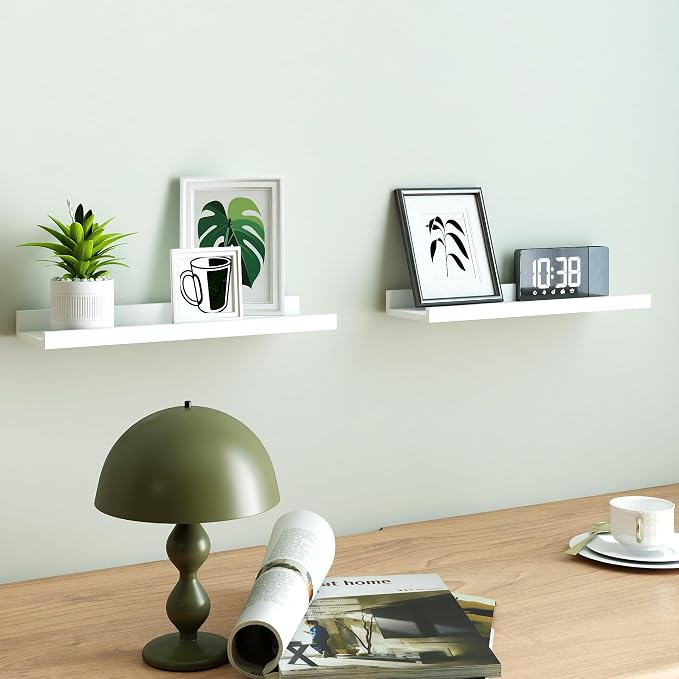 White Floating Shelves for Wall Decor, 16 in Shelf - Image 4