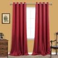 Red Curtains for Living Room, Thermal Extra Long 108 Inches 2 Panels Set by KOUFALL
