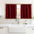 RYB HOME Cafe Blackout Curtains 24 inch Length by RYBHOME