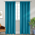 BGment Teal Blue Blackout Curtains 90 Inch Length by BGment