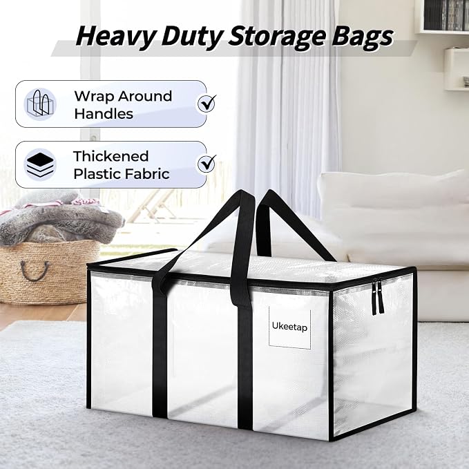 8 Pack Extra Large Clothes Storage Bins - Image 4